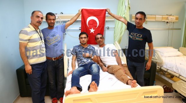 Filistinli kahramanlar Başakşehir’de tedavi görüyor